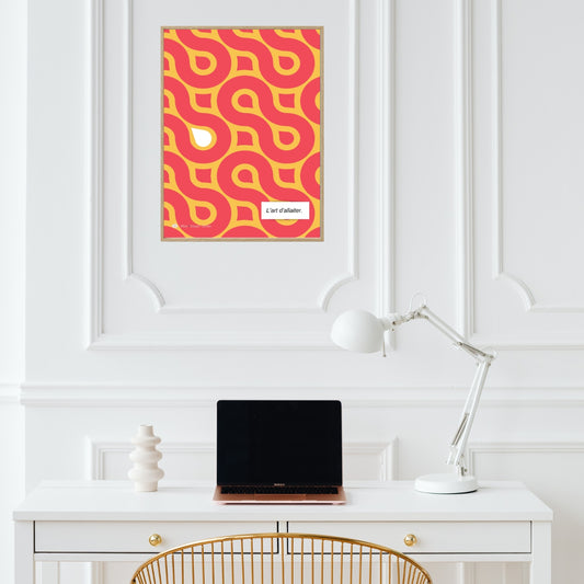 Affiche L'Art d'Allaiter - Gouttes abstraites