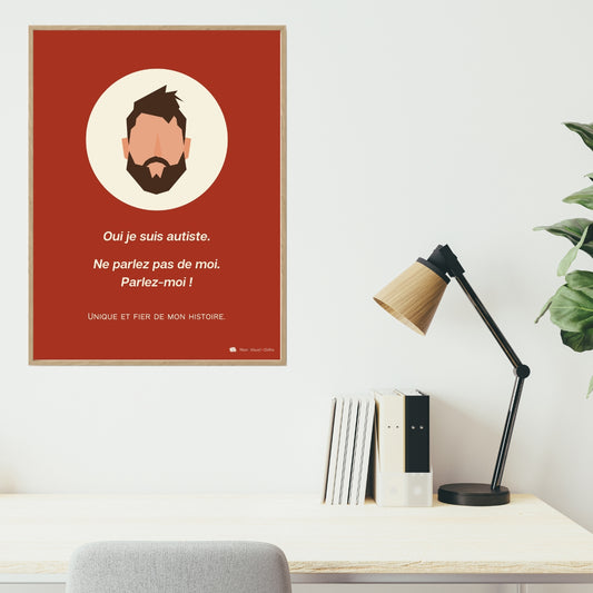 Affiche Je suis autiste - Collection Viking