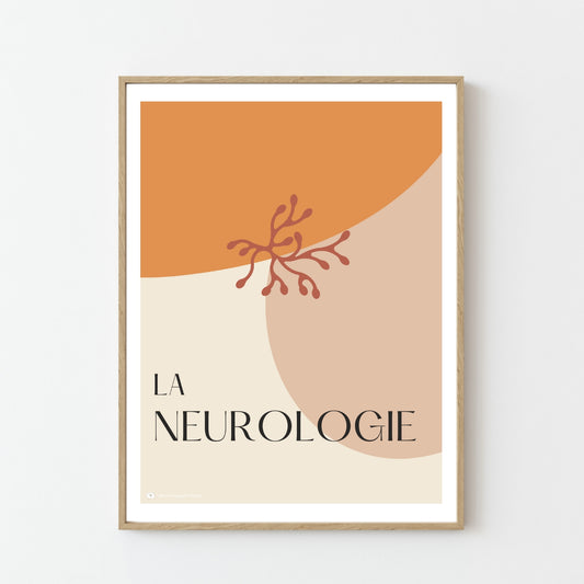 Affiche La Neurologie · Collection Terracotta