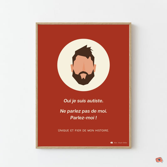 Affiche Je suis autiste - Collection Viking