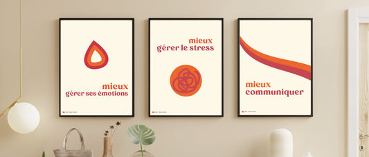 Affiches bien-etre prevention stress sommeil