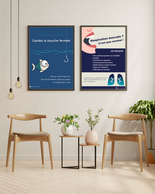 Affiche Respiration buccale - Conseil de poisson