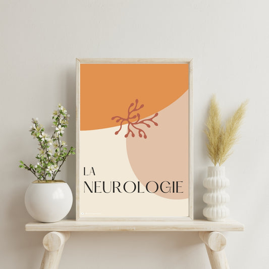 Affiche La Neurologie · Collection Terracotta