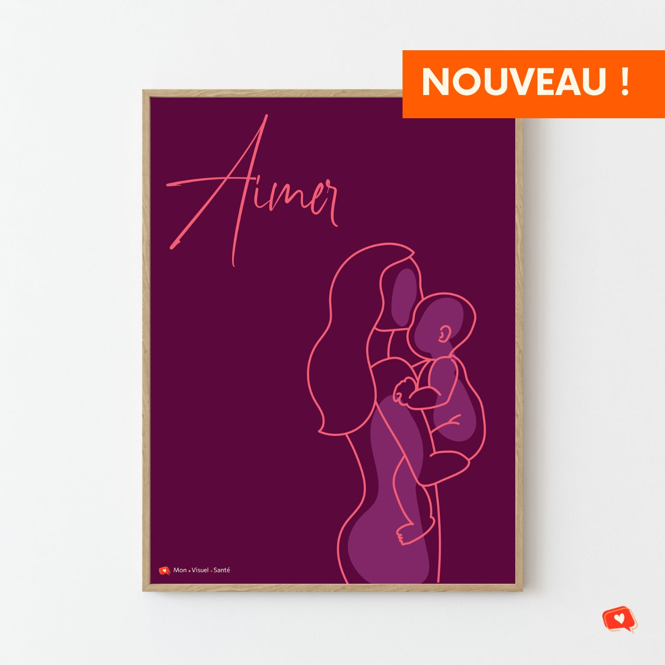 Affiche Instant Maternel - Aimer