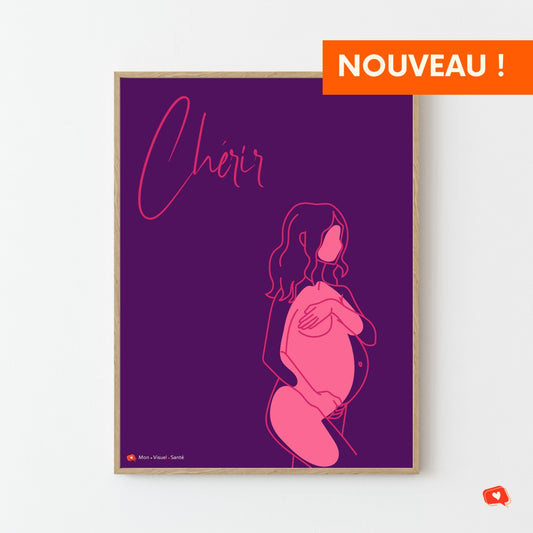 Affiche Instant Maternel - Chérir