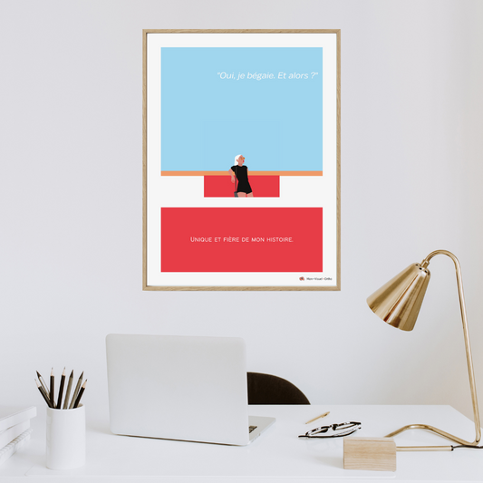 Affiche Je bégaie, et alors ? - Collection Miami