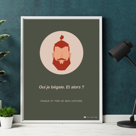 Affiche Je bégaie, et alors ? - Collection Viking