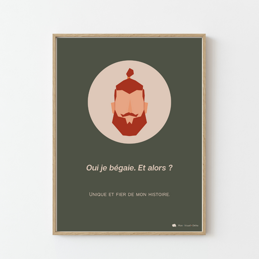 Affiche Je bégaie, et alors ? - Collection Viking