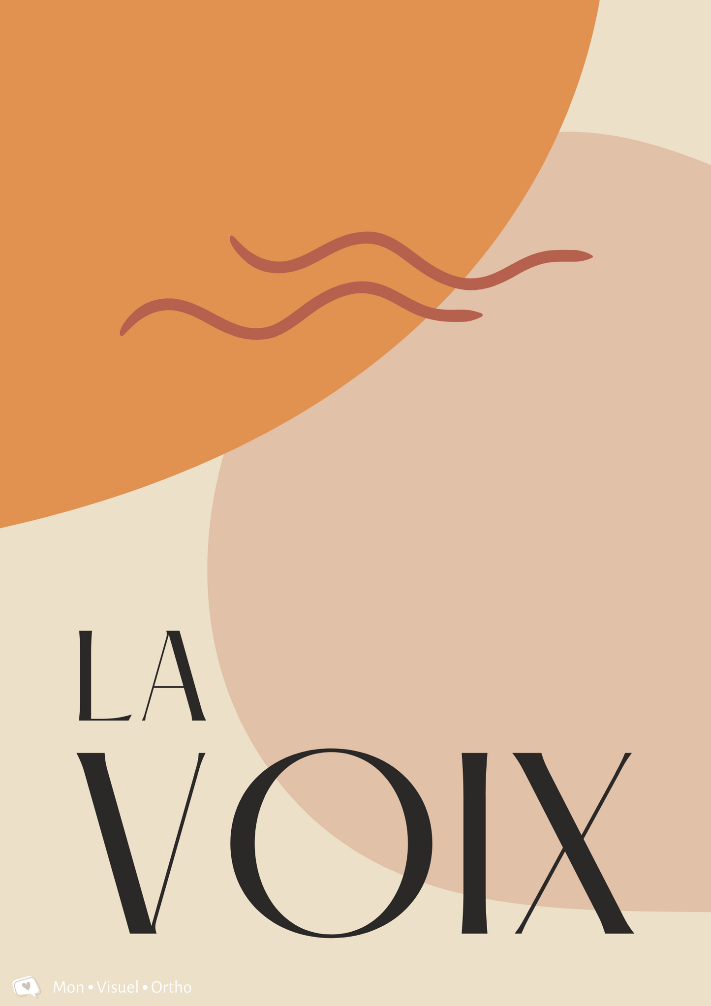 Affiche La voix · Collection Terracotta