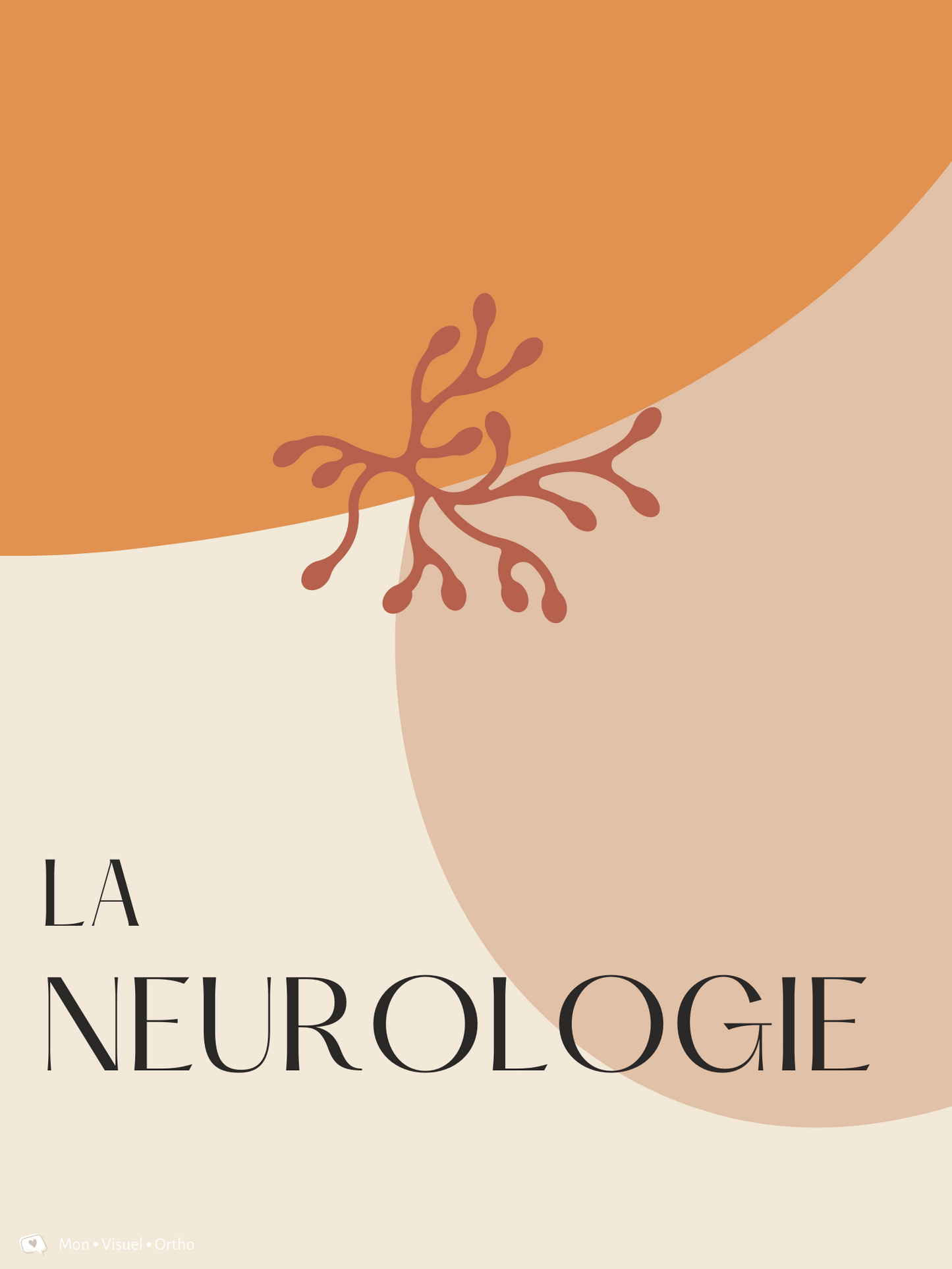 Affiche La Neurologie · Collection Terracotta