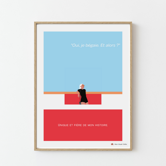 Affiche Je bégaie, et alors ? - Collection Miami