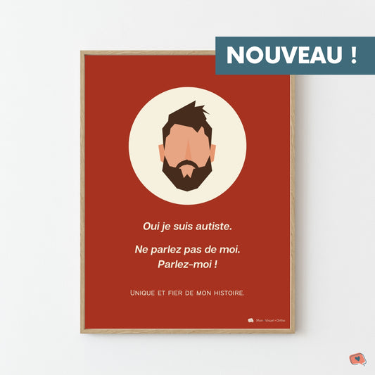 Affiche Je suis autiste - Collection Viking