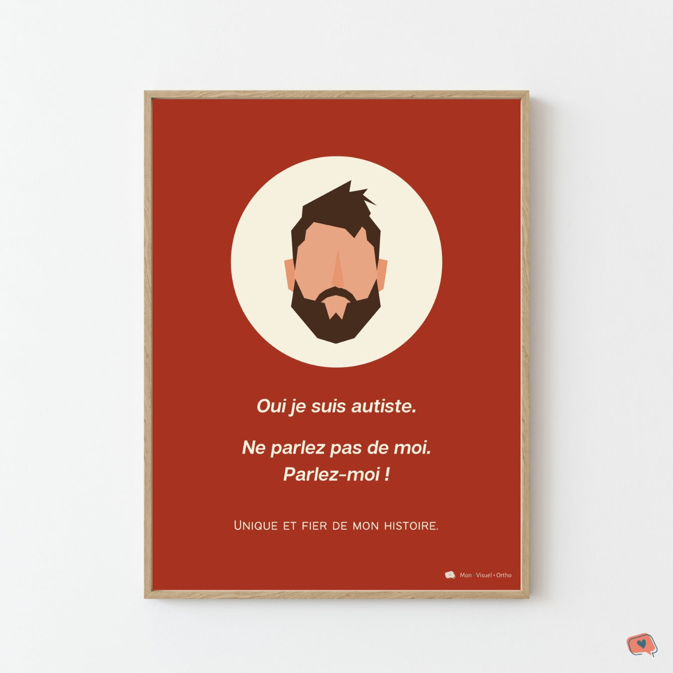 Affiche Je suis autiste - Collection Viking