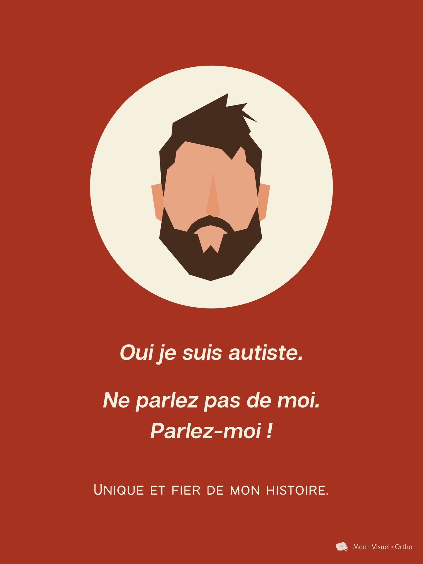 Affiche Je suis autiste - Collection Viking
