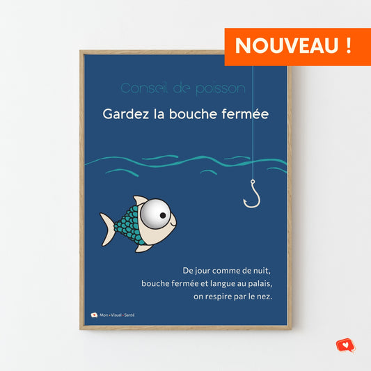 Affiche Respiration buccale - Conseil de poisson