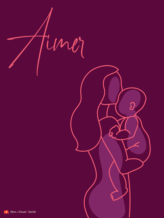 Affiche Instant Maternel - Aimer