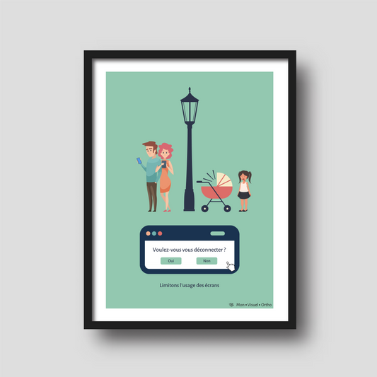 Affiche Déconnecter - Famille