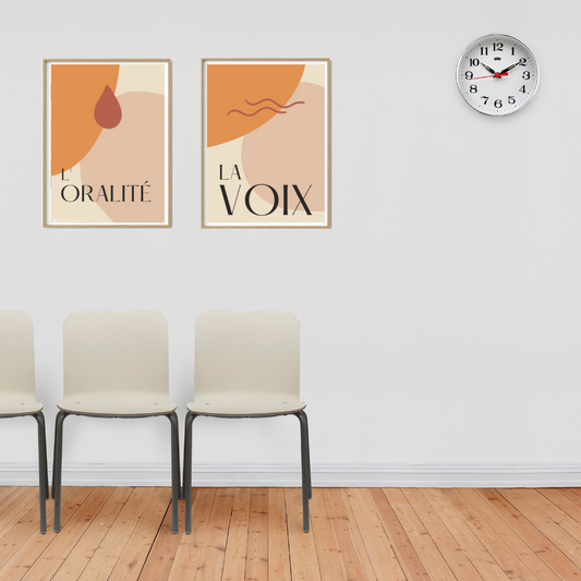 Affiche La voix · Collection Terracotta