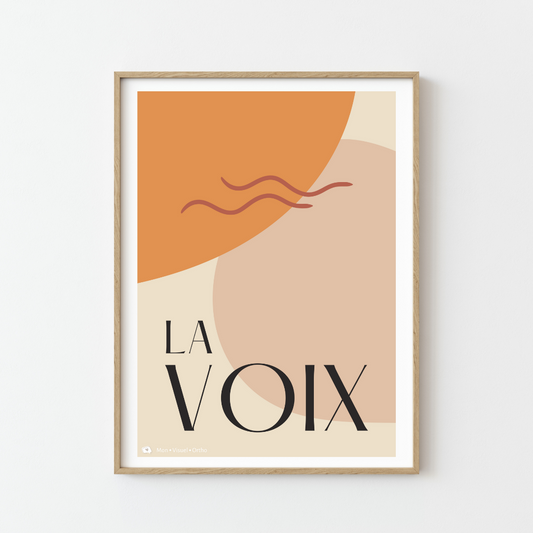 Affiche La voix · Collection Terracotta