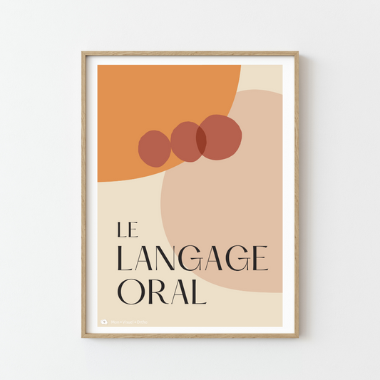 Affiche Le Langage Oral · Collection Terracotta