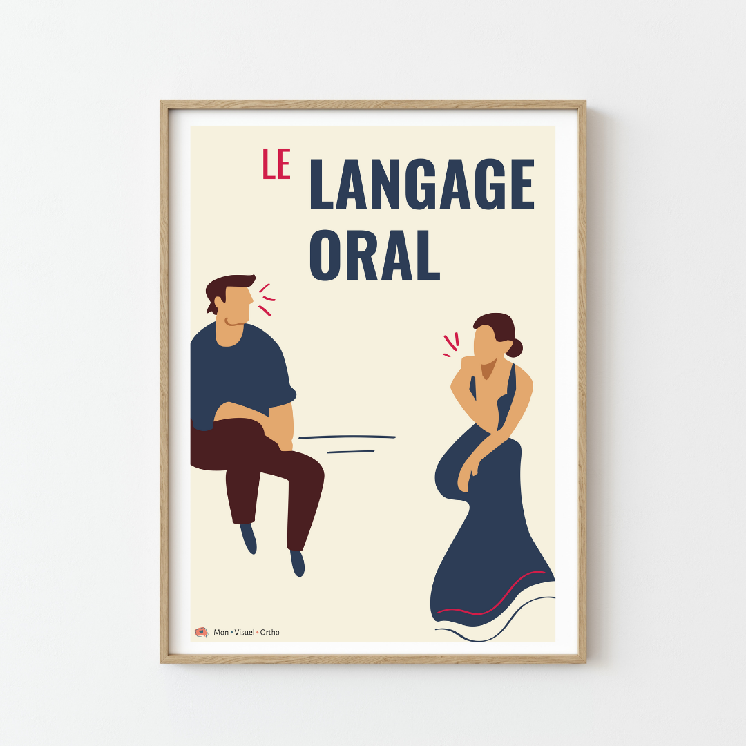 Affiche Le Langage Oral · Collection Jazz