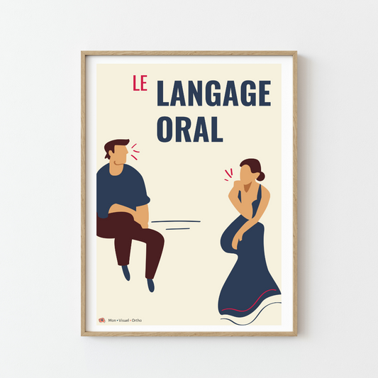 Affiche Le Langage Oral · Collection Jazz